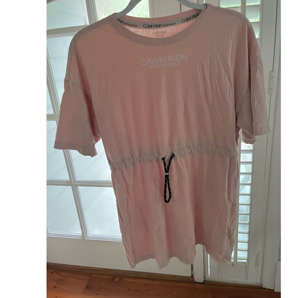 Light pink Calvin Klein coverup,nice material and has a string you can tighten